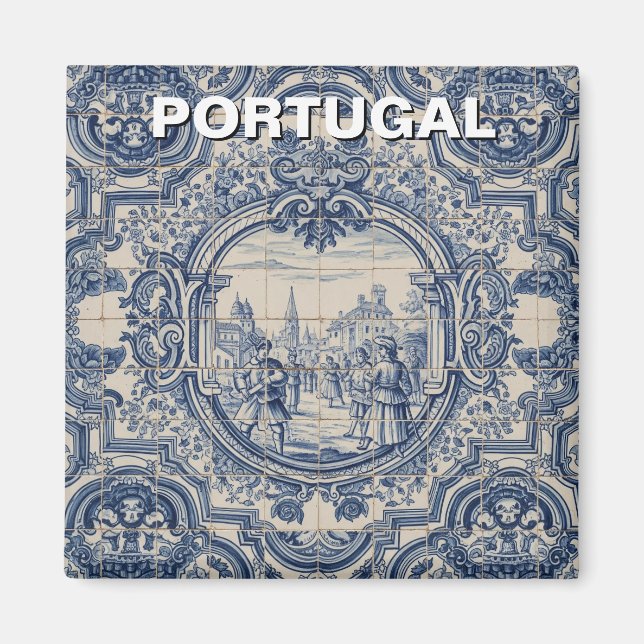 Imã Azulejo de Portugal Azulejo (Frente)