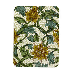 Ímã Azulejo Floral de Haste Simples de William Morris