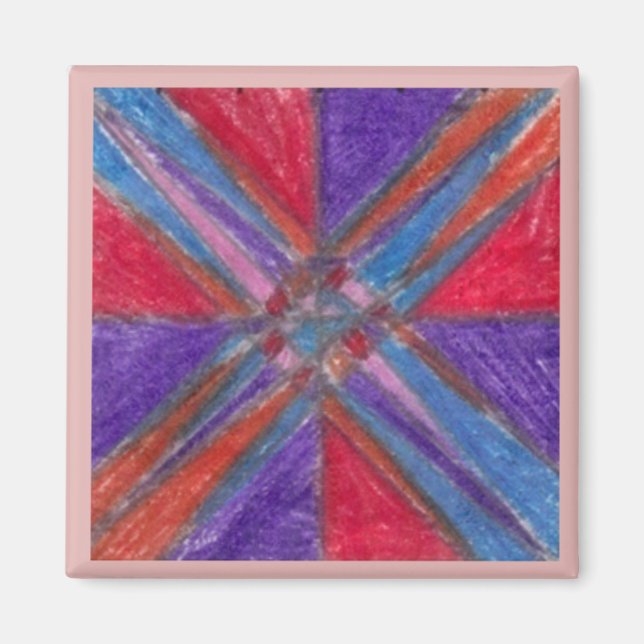 Imã Azulejo Geométrico (Frente)