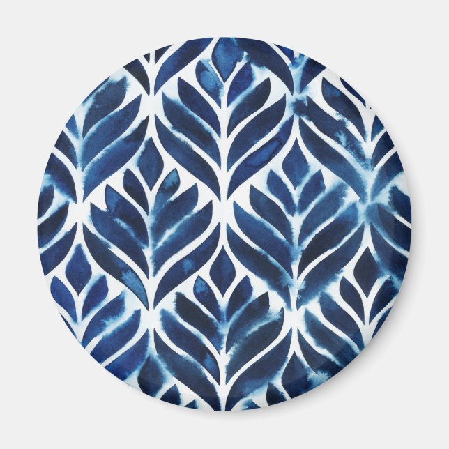 Imã Azulejos de cobalto para aquarelas IV (Frente)