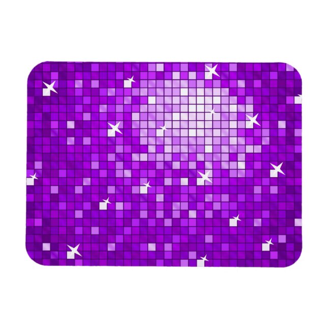 Ímã Azulejos de Disco Magnético premium roxo (Horizontal)