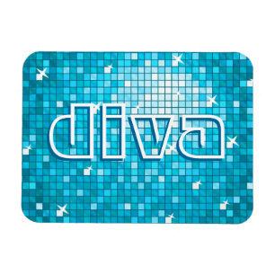 Ímã Azulejos de Disco Magnetos especiais azuis "diva"