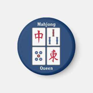 Imã Azulejos de jogos Mahjong - Design Magnet