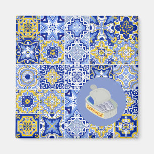 Imã Azulejos e Sardinhas