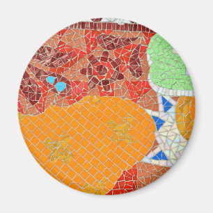 Imã azulejos mosaicos fidelidade a peças quebradas hon