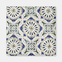 Azulejos Portugueses - Azulejo Colorido Geométrico