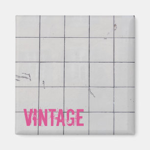 Imã Azulejos Vintage Brancos Anos 80 70 60 retro aparê