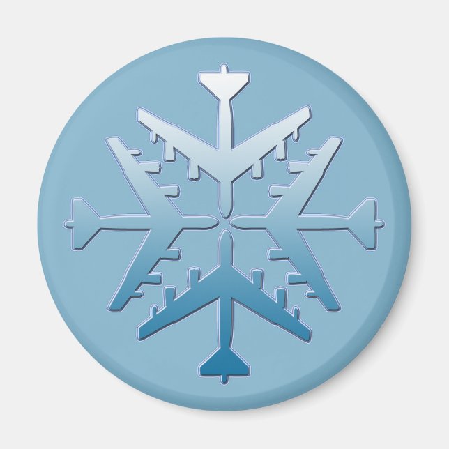 Imã B-52 Floco de neve da aeronave (Frente)