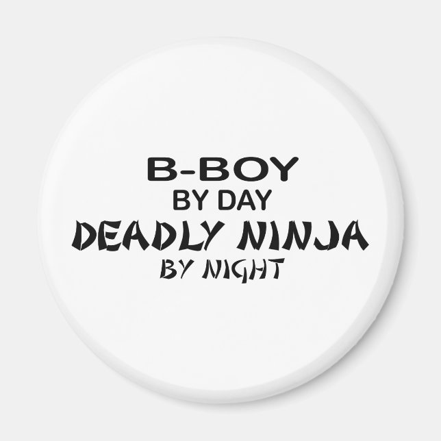 Imã B-Boy Deadly Ninja por Noite (Frente)