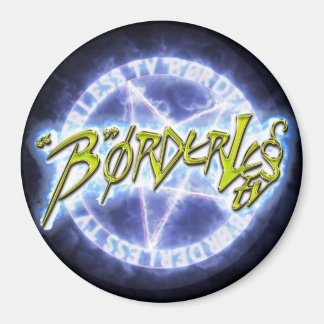 IMÃ "B"ØRDERLESS TV LOGO 丸マグネット