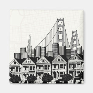 Imã B&W San Francisco Califórnia