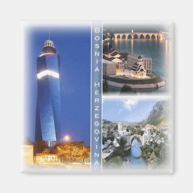 Imã BA0010 Europa, Bósnia e Herzegovina, Fridge (Frente)