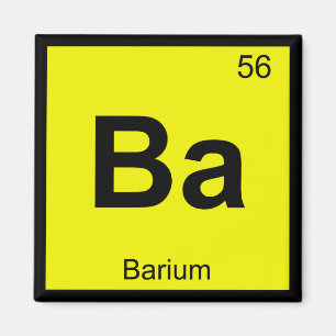 Imã Ba - Símbolo de Mesa Periódica de Química de B
