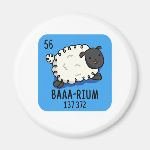 Imã Baa-rium Funny Sheep Chemistry Pun