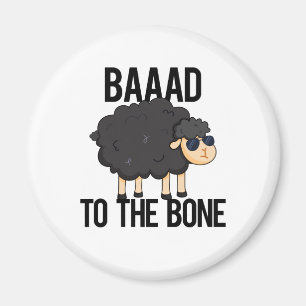 Imã Baaaad Para A Ovelha Negra Bone Cute Black Sheep P