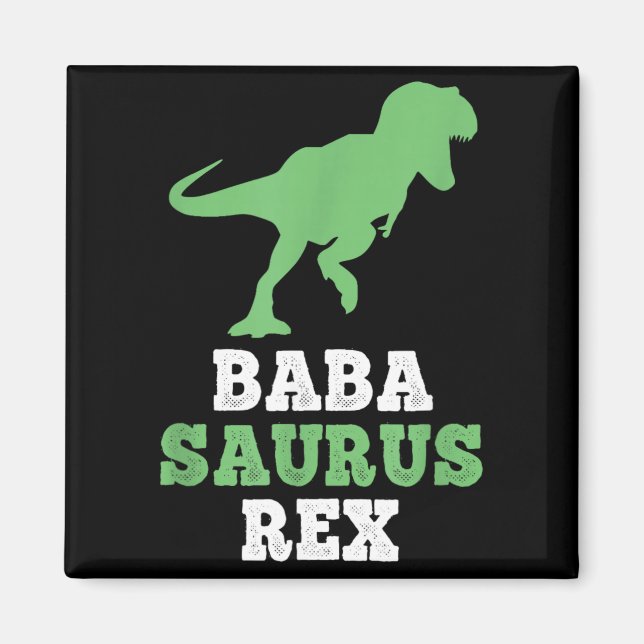 Imã Babasaurus Rex Dino Dinossauro Engraçado Baba-Saur (Frente)