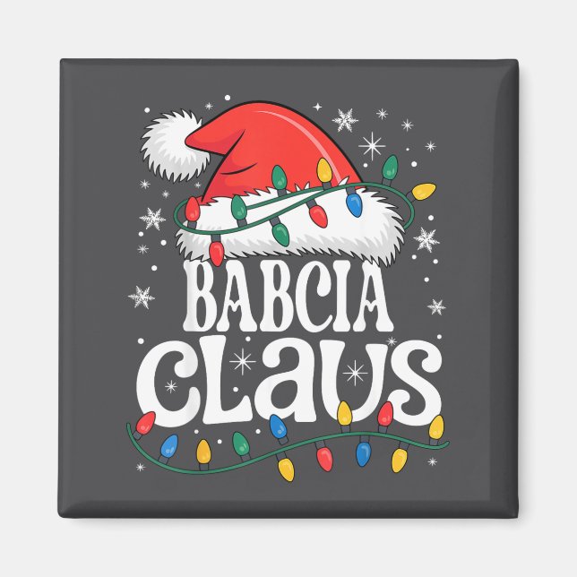 Imã Babcia Claus Funny Xmas Christmas Grandma Holiday  (Frente)
