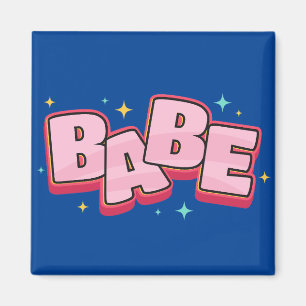 Imã Babe design de texto