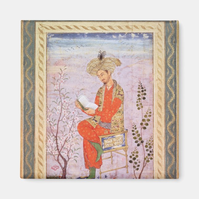 Imã Babur Reading, Mughal (Frente)