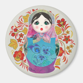 Imã Babushka Russos Nesting Dolls, Large Magnet