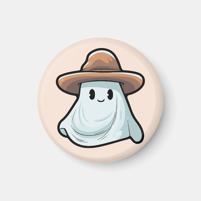 Imã Baby Boo Cowboy Ghost Halloween Collection (Frente)