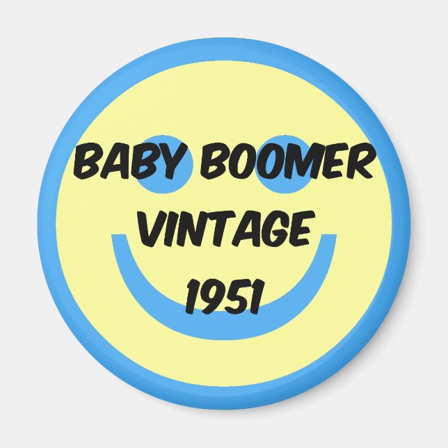 Imã baby boomer 1951 (Frente)