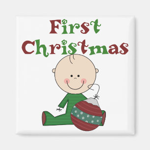 Imã Baby Boy 1rua Camisetas de Natal e presentes