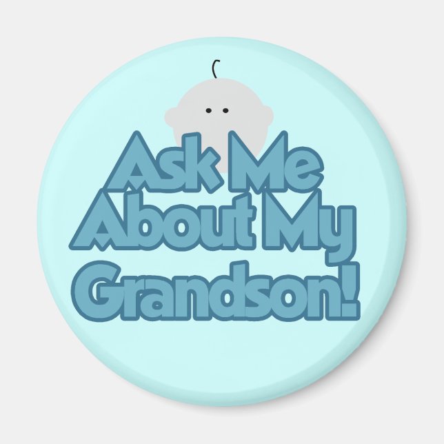 Imã Baby Boy pergunta sobre meus Camisetas e presentes (Frente)