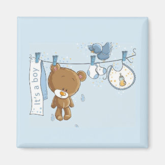 Imã Baby Boy Teddy Bear
