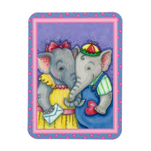 ÍMÃ BABY ELEFANTS PRIMEIRO AMOR, AMIGOS DO PACHYDERM.