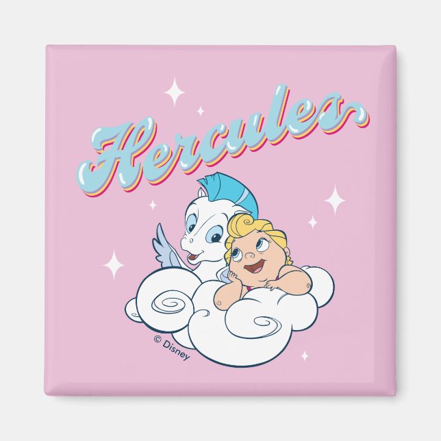 Imã Baby Hercules and Pegasus on a Cloud Magnet (Frente)