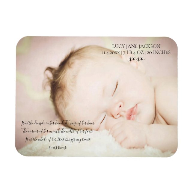 Ímã Baby Newborn Foto KeepsasasasasawMagnet (Horizontal)