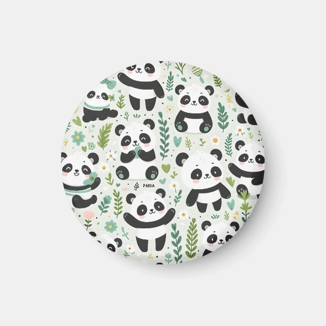Imã Baby Panda Pattern (Frente)