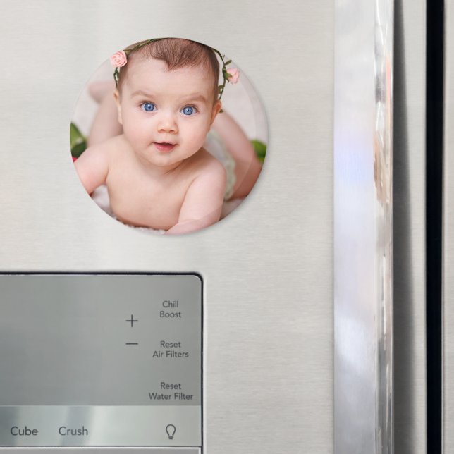 Imã Baby Photo Template Kids Children Gift Magnet (In Situ (Fridge))
