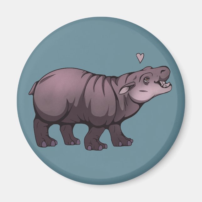 Imã Baby Pigmy Hippo (Frente)
