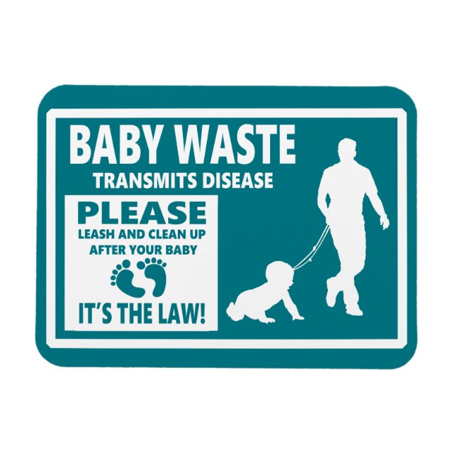 Ímã BABY WASTE - Nota de cortesia (Horizontal)