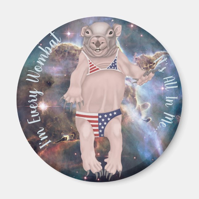 Imã Baby Wombat Magnet (Frente)