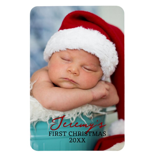 Ímã Baby's First Christmas 4x6 Photo Refrigerator (Vertical)