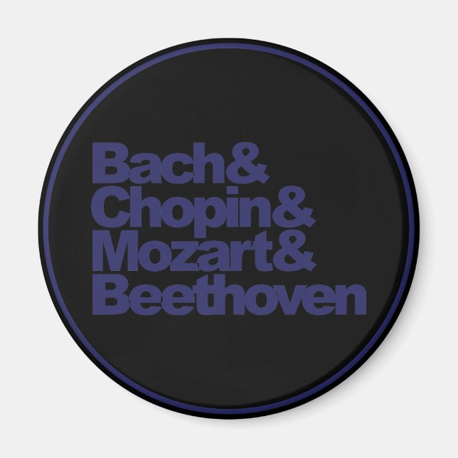 Imã Bach, Chopin e Mozart e Beethoven (Frente)