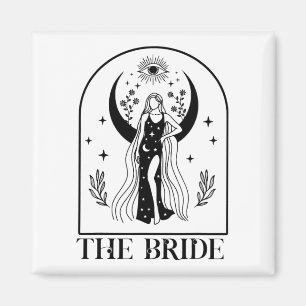 Imã Bachelorette de Casamento Gótico da Noiva Coven