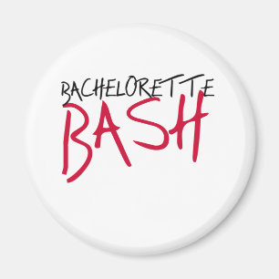 Imã Bachelorette preto/vermelho Bash