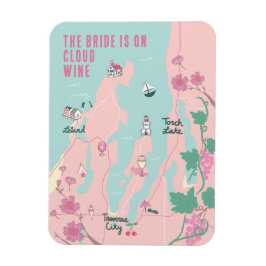 Ímã Bachelorette Traverse City Cloud Wine