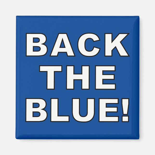 IMÃ BACK THE BLUE! (Frente)