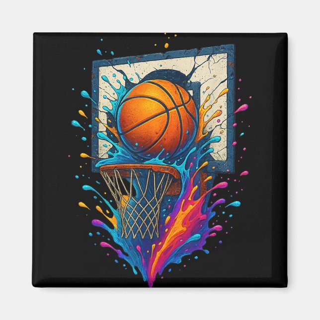 Imã Backboar de Slam Dunk Splash Hoop de Basquete Colo (Frente)