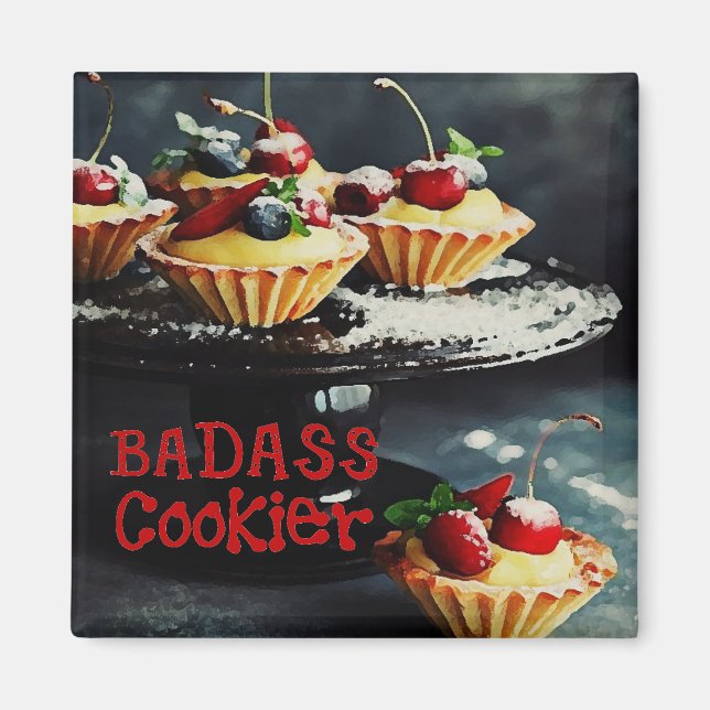 Imã BADASS COOKIER Funny Gifts Cote MAGNET (Frente)