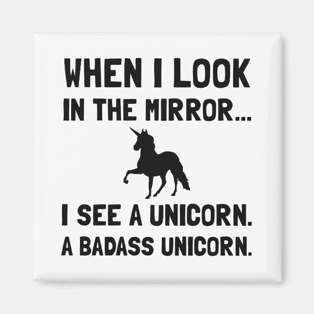 Imã Badass Unicorn (Frente)