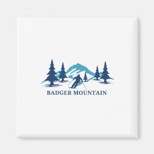 Imã Badger Mountain Washington Ski Resort Skiier