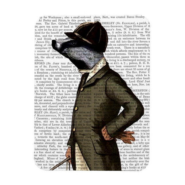 Ímã Badger O Retrato Do Cavaleiro (Vertical)