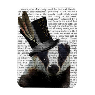 Ímã Badger Steampunk em Top Hat