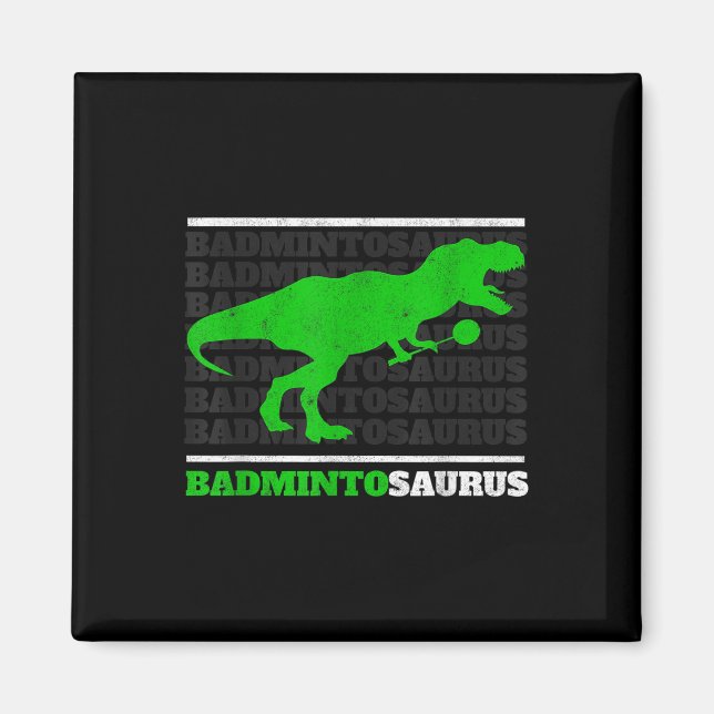 Imã Badminto Saurus Rex Birdie Shuttle Dino Badminton  (Frente)
